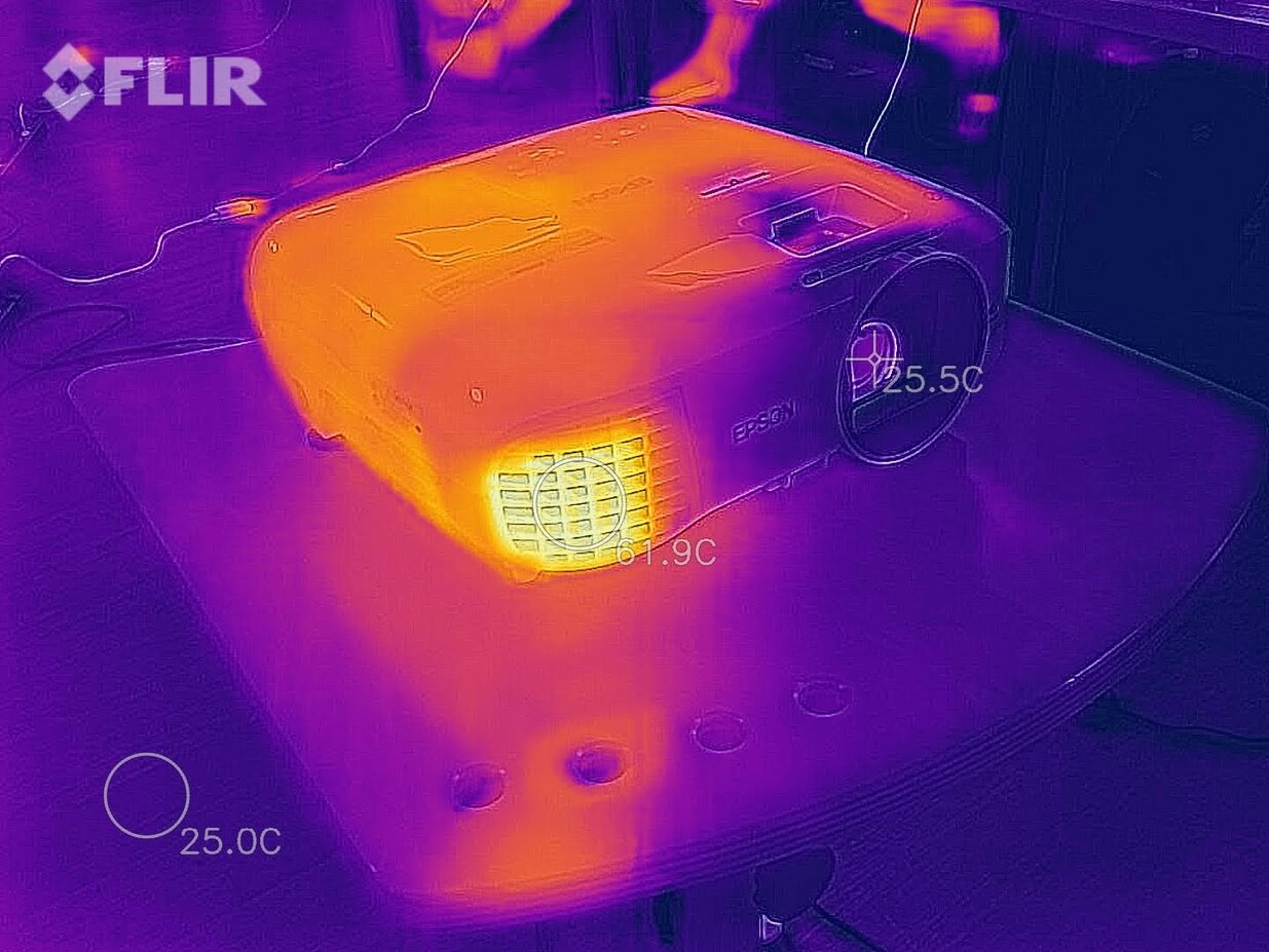 wärmebild eines videoprojektors